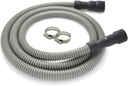 TTFLEX Dishwasher Drain Hose 6 FT, Flexible Discharge Dishwasher Hose with Stainless Steel Clamps, Trim to Fit 11/16", 1", or 1-1/8" Dishwasher End, Fit 5/8", 3/4", or 1" Garbage Disposal/Sink End