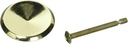 LE JOHNSON 38-3PPK1 1-1/2" RND BRS DR Knob