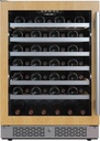 Avallon AWC242SPRGLH 24 Inch Wide 53 Bottle Capacity Single Zone Wine Cooler with Left Swing Door
