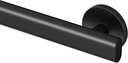 Gatco 672MX Nouveau 24" L Grab Bar, Matte Black/ADA Compliant Stainless Steel Safety Grab Bar for Bathroom