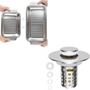 Bathroom Sink Drain Strainer Hair Catcher Kitchen Over The Sink Colander