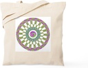 CafePress Celtic Spring Easter Mandala Tote Bag Reusable Natural Beige Canvas Shopping Bag