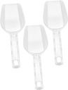 Alipis 3pcs Acrylic Ice Scoops Multi-purpose Food Shovels for Dried Fruits Flour and Nuts Kitchen Utensils for Parties and Events
