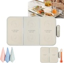 Electric Warming Tray with Adjustable Temperature,Portable Electric Warming Tray Silicone, Foldable Food Warmer Hot Plate Placemat Server, for Home Buffets Restaurants, Parties, Dinners
