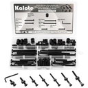 53PCS Crib Screws Hardware Replacement Kit, Baby Bed Frame Bolts & Barrel Nuts Set for Delta/Graco, Hex Drive Socket Cap Screws Barrel Nuts Set (M6*20/30/40/50/60/70/80) Carbon Steel Black Zinc Plated