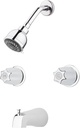 Pfister 2-Handle Tub & Shower Faucet with Metal Knob Handles in Polished Chrome