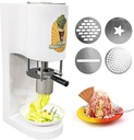 Commercial Ice Cream Maker – 7.4-7.9 Gal/Hr Soft Serve Gelato Machine with 4 Shape Molds, Spaghetti Ice Cream Press, Perfect for Desserts and Events