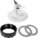 Replacement Parts For Hamilton Beach Blender Blades with Blade Gasket Blender Base Bottom Cap and 2 Rubber O Ring Sealing Ring Gasket