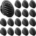Zonon 18 Pcs Stainless Steel Soffit Vents 4 Inch Round Dryer Vent Cover with Mesh Screen for Home Outdoor Bathroom Wall Ceiling Outside Exterior Exhaust (Black)