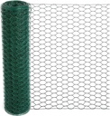 Chicken Wire for Floral Arrangements, 15.7 x 157 Inches Green Mesh, 0.6 Inch Hexagonal Galvanized PVC Coated Netting Fence for Crafts, Poultry, Garden