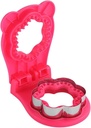 Sandwich Cutter, Flower Shaped, Red