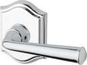 Baldwin HDFEDRTAR260 Reserve Half Dummy Federal with Traditional Arch Rose, Bright Chrome Finish, Right Hand