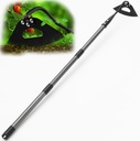 Garden Hoe for Weeding Tool, Heavy Duty Dutch Weeding Hoe Gardening Hand Hoe for Women Kids Men, Metal Garden Weeder Rake Weed Puller for Lawn Long Handle 30-55 inch