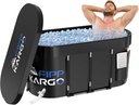 Ice Bath Tub for Athletes - 129 Gal Cold Plunge Tub for Recovery, Portable Bathtub Adult, Outdoor Large Oval Ice Plunge for Ice Bath, Cold Tub for Home, Gyms, Indoor, and Cold Water Training