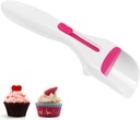 Cupcake Scoop Batter Dispenser, Cupcake Scoop with Sliding Button Cake Batter Baking Dispenser Kitchen Gadget Baking Tool for Pastry Cake Decorating