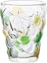 ADERIA 7695 Glass Cup Tumbler, Grape Glass, 9.2 fl oz (260 ml), Green Amber, Made in Japan