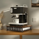 Coffee Pod Drawer Holder for K Pod Coffee Pods Holder for Counter 36 Capacity Pods Storage Organizer for Coffee Capsule Storage with Sliding Baskets for Coffee Station Black