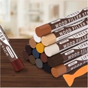 Lifreer Wood Filler Sticks,16 Colors Wood Crayons for Scratches, Scuffs, Cracks, Stains and Holes, Furniture Wax Crayons Pen for Touch Up Furniture, Floors, Cabinets, Tables, and Doors