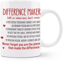 Difference Maker Difinition Mug, Difference Maker Gift, Gifts for Friend Coworkers Women Men, Mentor Boss Employee Teacher Appreciation Gifts, Difference Maker Ceramic Coffee Mug 11 oz
