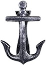 Handcrafted Nautical Decor Antique Silver Cast Iron Decorative Anchor Door Knocker 6" - Antique Anchor - N