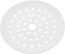 Unomor Food Grade Ceramic Steaming Plate Versatile Porous Dumpling Steamer for Fish and Vegetables Practical Easy to Clean Steamer Tray for Healthy Kitchen Cooking