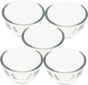 KICHOUSE 5Pcs High Borosilicate Glass Tea Cups Creative Drinkware for Home Use for Loose Tea and Everyday Enjoyment