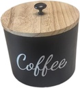 Coffee Filter Holder,Rustic,Coffee Station Organizer Container Countertop Wooden Coffee Pod Holder for Bar Accessories Decor, Black