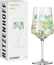 RITZENHOFF 2931017 Aperitif Glass 500 ml Summer Dew Series for Splashes, Spritzer, Leaves Motif, Made in Germany
