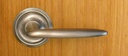 FPL Alexandria Full Dummy Lever Set for Closet Doors or Inactive Double Doors, Satin Chrome Finish