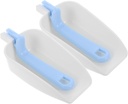Zerodeko 2Pcs Foldable Ice and Food Scoops Versatile Kitchen Gadget for Flour Coffee Beans and Pet Food Reusable Shovels with Smooth Surface Easy to