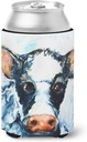 Caroline's Treasures MW1320CC Cow Lick Can or Bottle Hugger Cooler Washable Drink Sleeve Collapsible Beverage Insulated Holder, Can Hugger, Multicolor