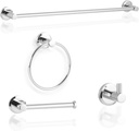 Polished Chrome Bathroom Hardware Set 4 Piece Towel Rack Bath Shower Accessories Set Adjustable Expandable Towel bar Wall Mounted