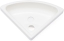 Wall-Mounted Single Bowl Sink Triangle Wash Basin Thick Small Sink Corner for Kitchen Bathroom Lavatory (Style F)