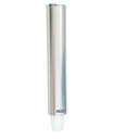 San Jamar Large Pull-Type Cup Dispenser Fits 12 - 24 Oz Cups with Flip Caps for Restaurants, Dining Halls, and Fast Food, Stainless Steel, 23.5 Inches, Silver, (Case of 6)