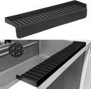 Silicone Sink Edge Protectors - Multifunction Accessories, Splash Guard & Draining Mat for Kitchen, Bathroom Sink, Steel, Granite, Quartz Countertops (Black, 4 * 24in)