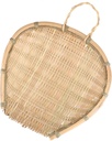 Natural Weaving Drain Basket for Kitchen Food and Vegetable Washing Handmade Drainer with Stable Frame Practical Fruit and Vegetable Drying Container
