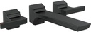 Delta Faucet T3599LF-BLWL Pivotal Two Handle Wall Mount Lavatory Faucet Trim, Matte Black