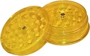 Yellow 3 Piece Magnetic Acrylic Herb Grinder