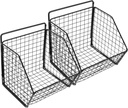 Garneck 1set Wall-Mounted Storage Basket for Kitchen Multifunctional Wire Organizer for Fruits and Vegetables Breathable Design for Freshness Space-Saving Wall Mount