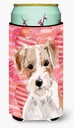 Caroline's Treasures BB9473TBC Wire Hair Jack Russell Love Tall Boy Hugger Can Cooler Sleeve Hugger Machine Washable Drink Sleeve Hugger Collapsible Insulator Beverage Insulated Holder