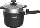 Brentwood Multi-Function Electric Hot Pot Cooker and Food Steamer with Ceramic Non-Stick Ceramic Coating (HPS-3150BK)