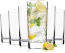 Highball Glasses Set of 6, 13oz Tall Drinking Glasses, Water Glass for Kitchen, Tom Collins Glasses, Mojito Glass Cups, Cocktail Glasses for Bar Glassware