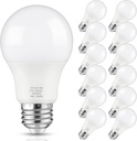A19 LED Light Bulb, 60 Watt Equivalent LED Bulb, Daylight White 5000K, 850 Lumen, E26 Base, Non-Dimmable, 9W Bright White LED Bulb, 12-Pack