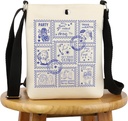 G2TUP TV Show Inspired Gift Stamps Tote Bag Fans Handbag Comedy Fans Gift