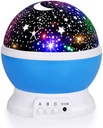 Night Light for Kids, Kids Night Light Nebula 360 Degree Rotation - 4 LED Bulbs 12 Light Color Star Projector Changing with USB Cable, Romantic Gifts for Men Women Children