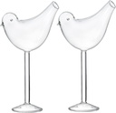 Bird-Shaped Martini Glasses, Set of 2, 5.4 oz Fancy Crystal Glasses for Cocktails, Champagne, and Home Decor (2 SET)