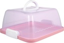 Thicken Square Cake Storage Box Transparent Cake Containers with Lids Easy to Carry for All Occasions