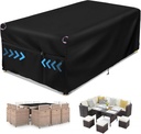 Patio Furniture Covers, Waterproof Outdoor Furniture Set Covers for Table and Chair Set, Garden Weather-Resistant Couch Sofa Dining Table Cover - 102" L × 40" W × 28" H