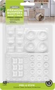 Slipstick Premium Adhesive Clear Bumper Pads 48 Piece Variety Pack, Round and Square Rubber Feet for Electronics, Cutting Boards, Cabinet Stoppers, Drawers, Furniture, Noise Damper Surface Protectors