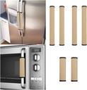 Appliance Handle Covers Washable Cloth Refrigerator Handle Covers Tan Fridge Grill Handle Cover Set of 6 Door Handle Scratch Resistant Protective Cover for Oven Microwave Dishwasher